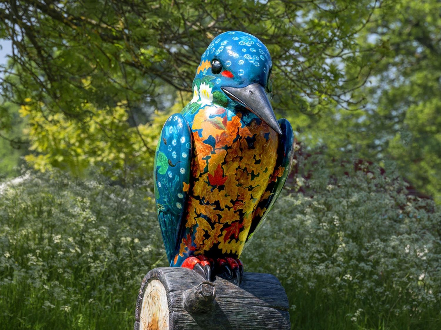 Kingfisher Sculpture at Sudeley Castle