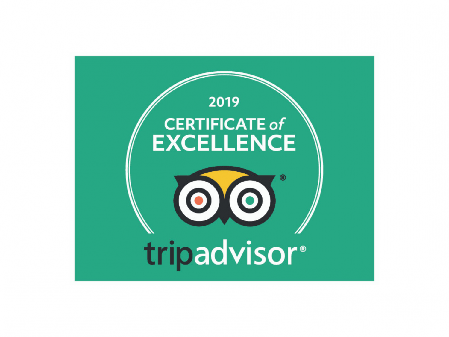 2019 Certificate of Excellence Trip Advisor Logo