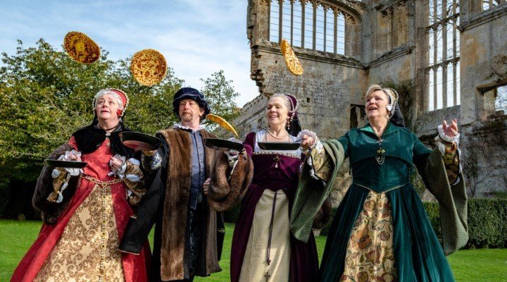 Image for Royals have a flipping good time as Sudeley Castle re-opens for the new season