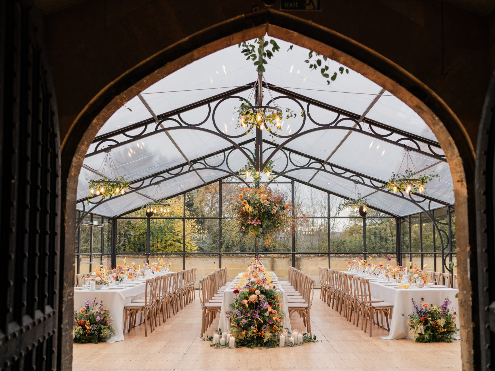 The Orangery emerges to your guests though the Castle doors