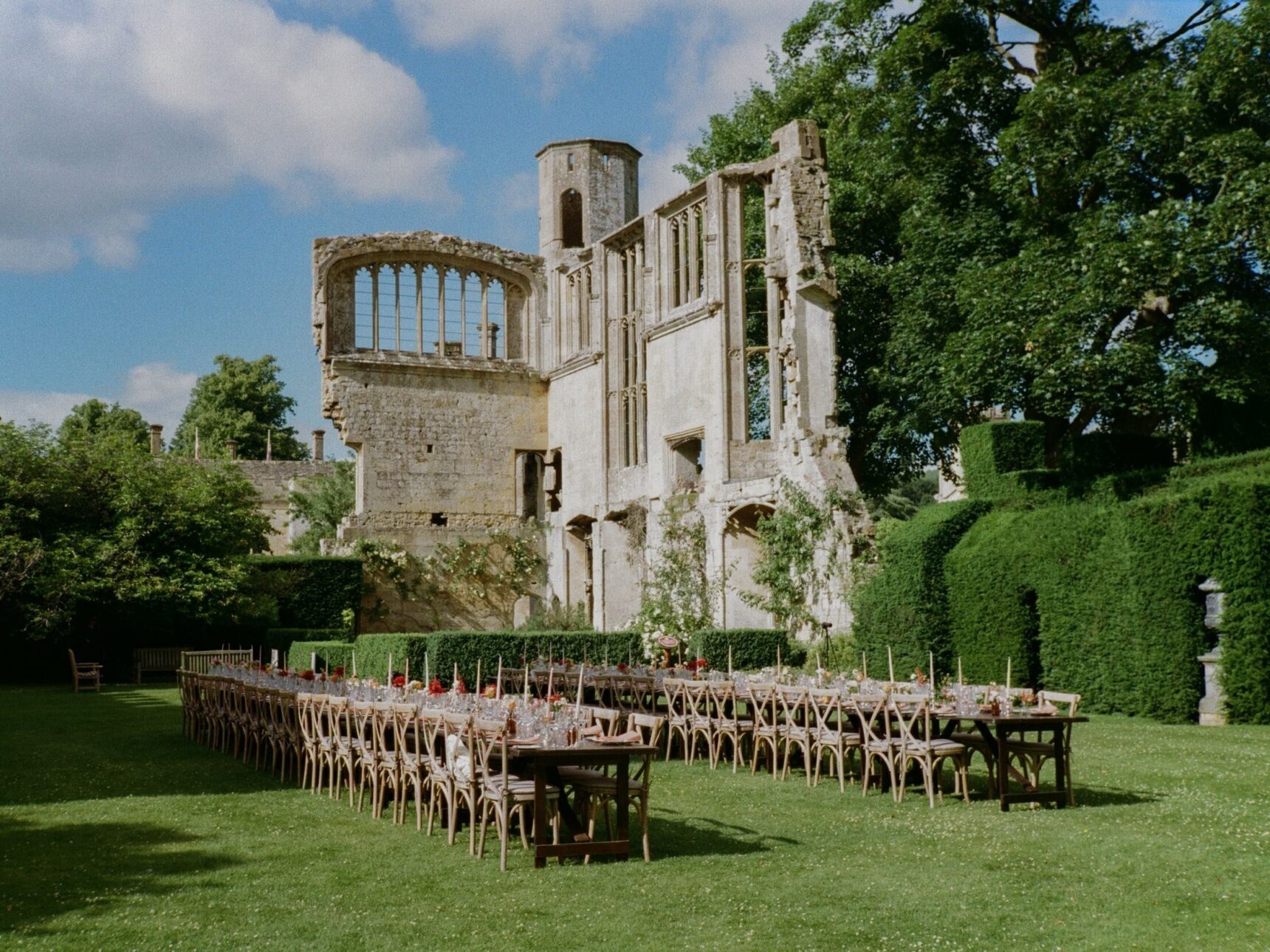 Dine within the ruins of the Banqueting Hall.