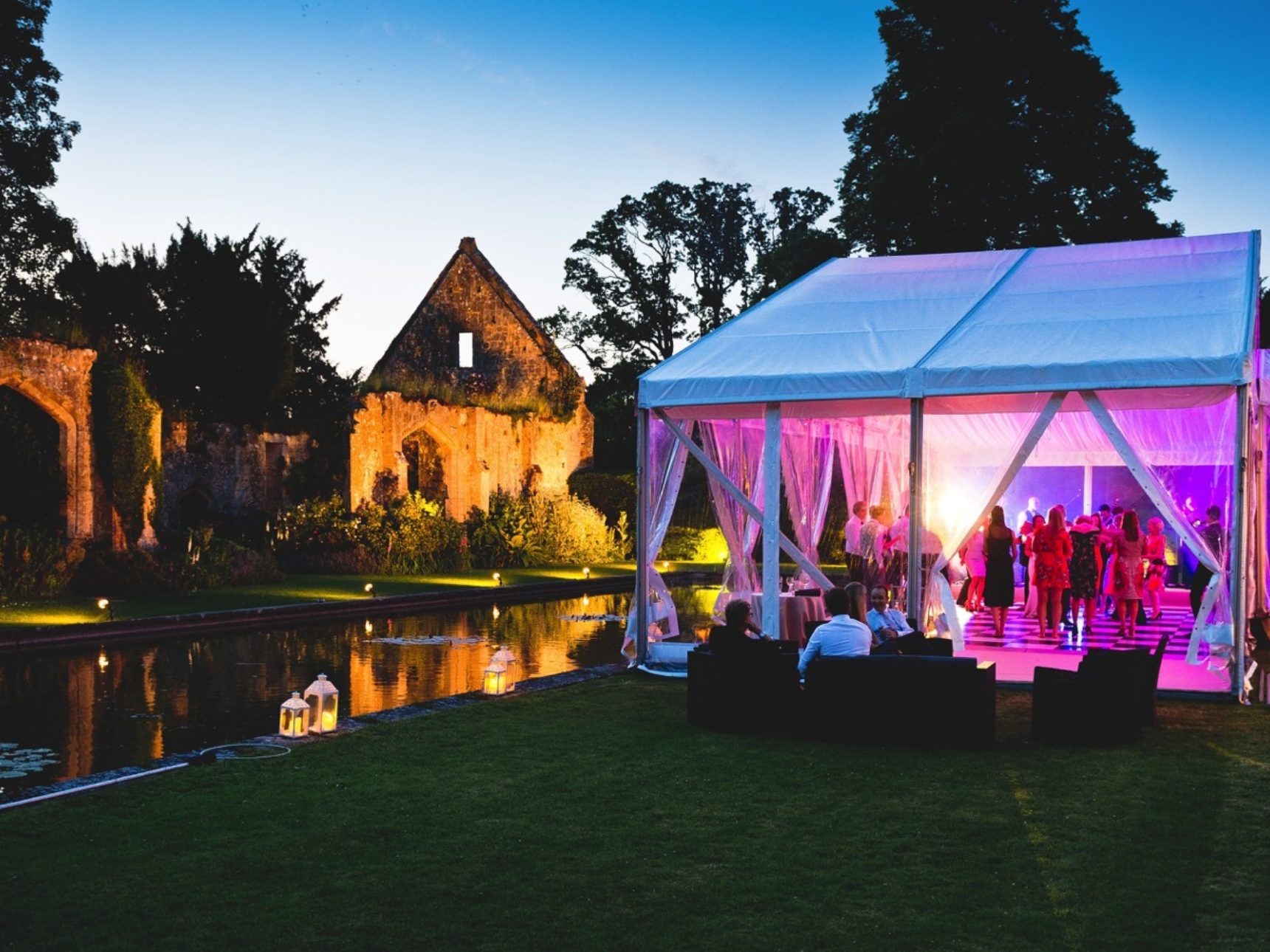 Marquee wedding at Sudeley