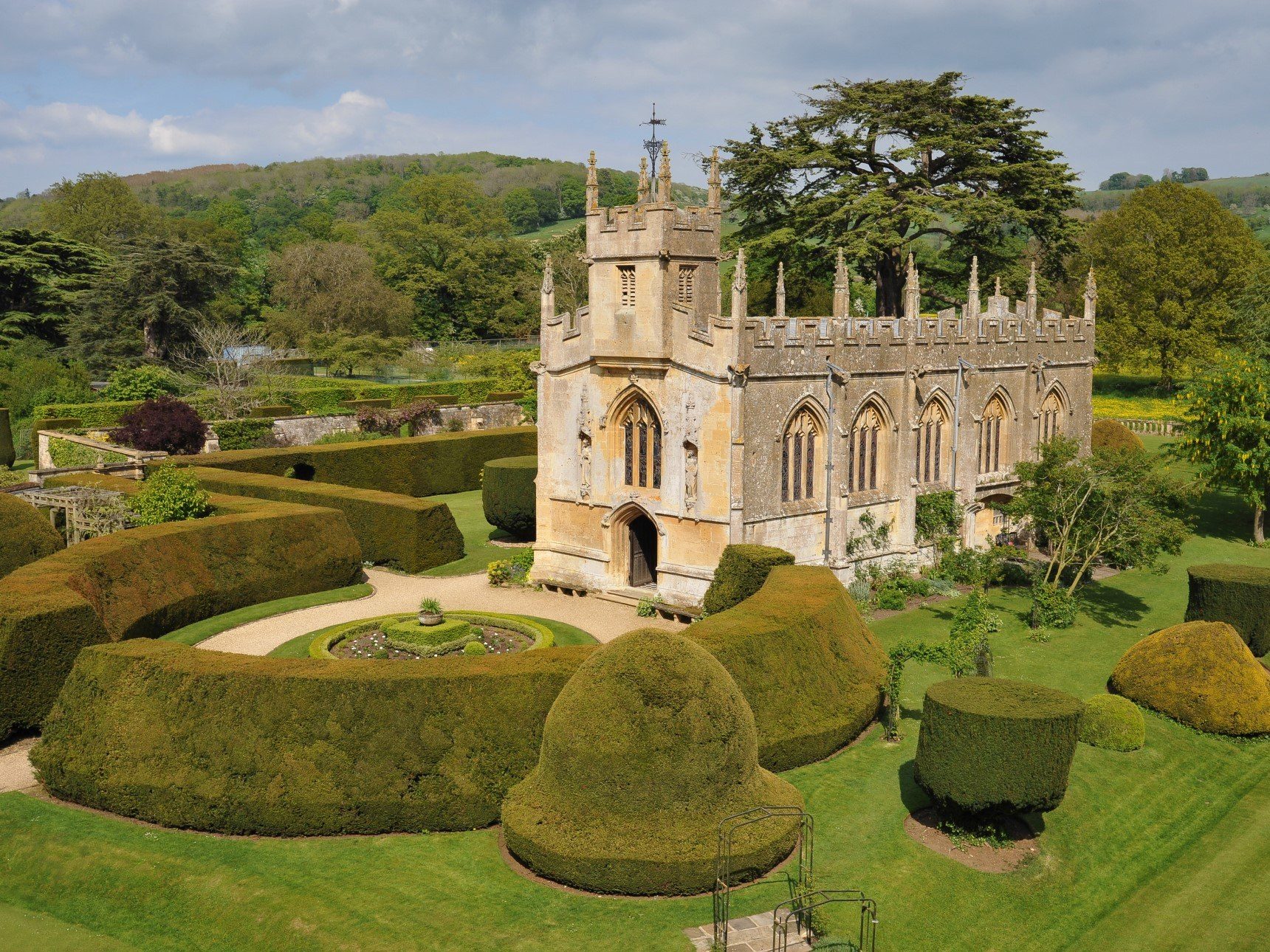 Aerial view of St Mary's Church