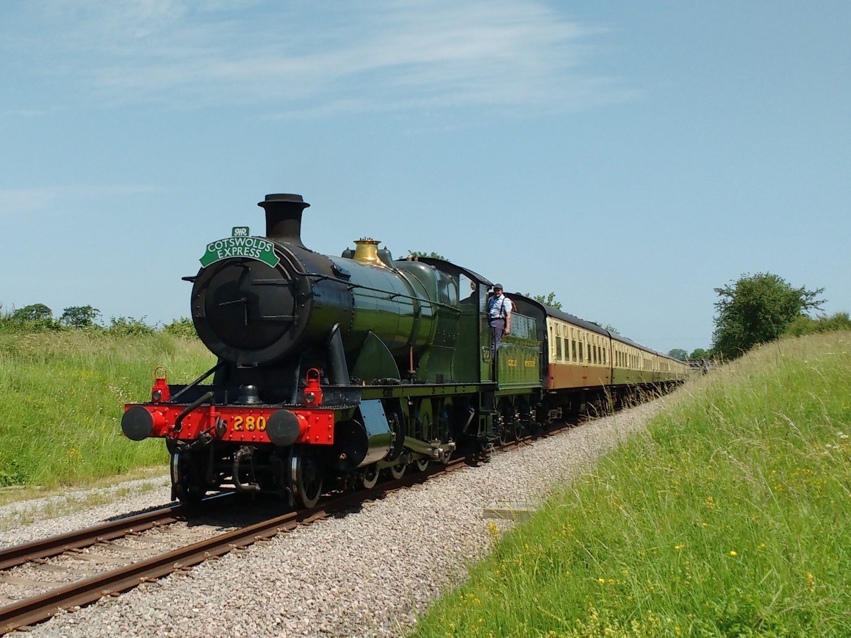 Steam Train at Station